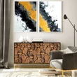 Kép 2/2 - BAANA LEAVES POSITIVE GOLD LUXURY METALLICS fémhatású öntapadós tapéta
