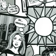 Kép 1/2 - Comic öntapadós tapéta