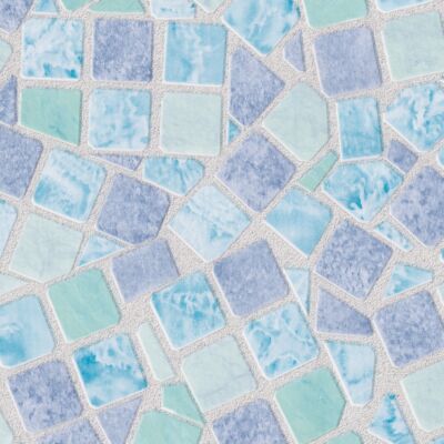 Kék mozaik öntapadós tapéta