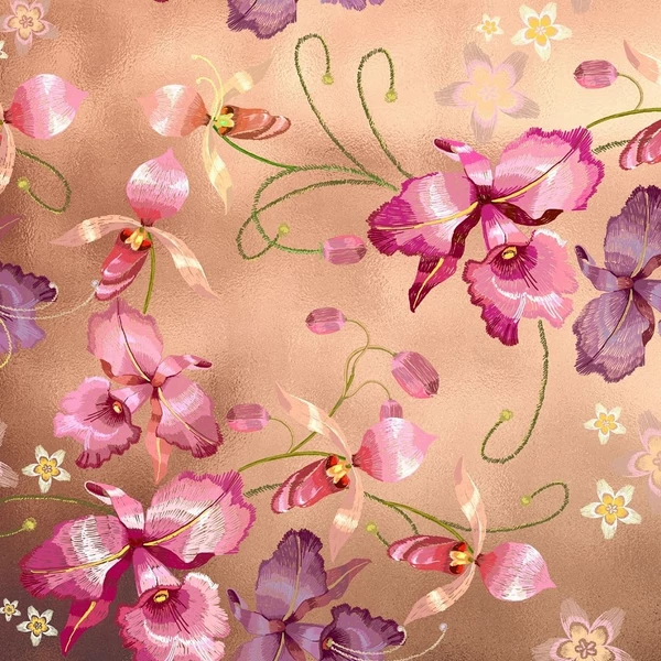 PINK ORCHID NICKEL LUXURY METALLICS fémhatású öntapadós tapéta